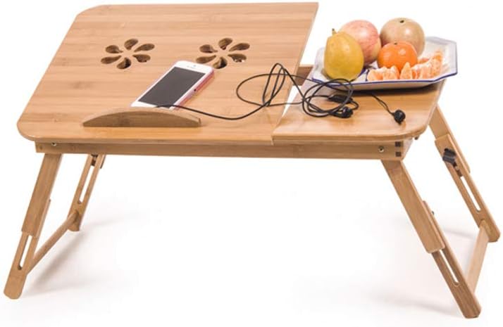 Relaxsit Laptop Desk for Bed, Bamboo Laptop Desk Duble Flower With Daraz 11.5"