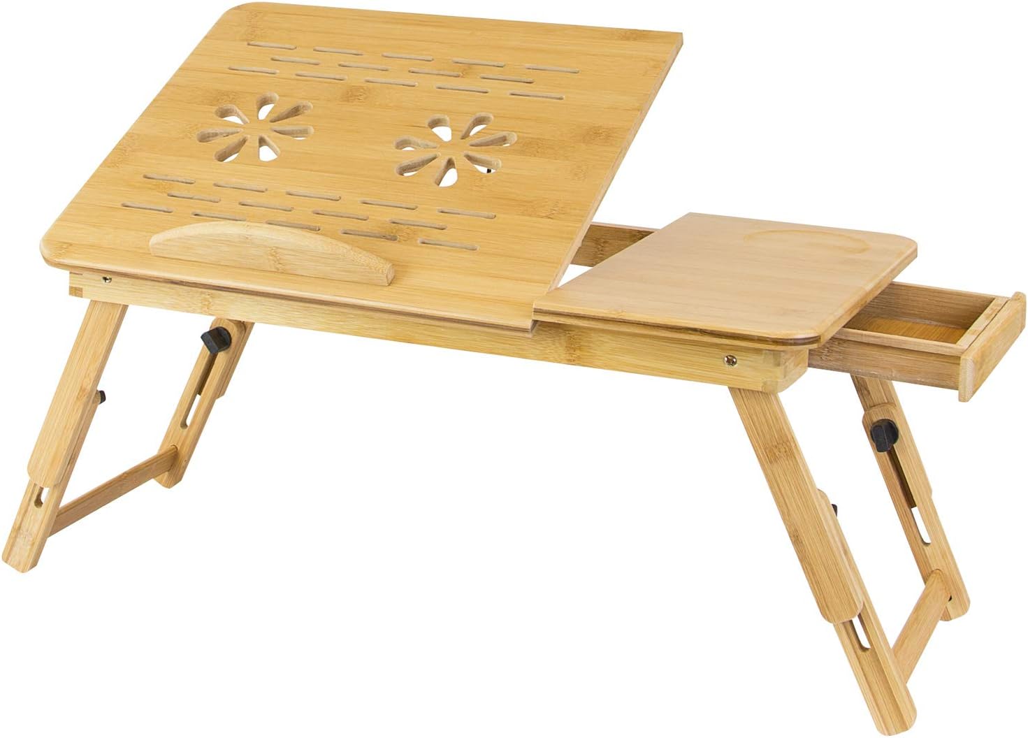 Relaxsit Laptop Desk for Bed, Bamboo Laptop Desk Duble Flower With Daraz 13.5"