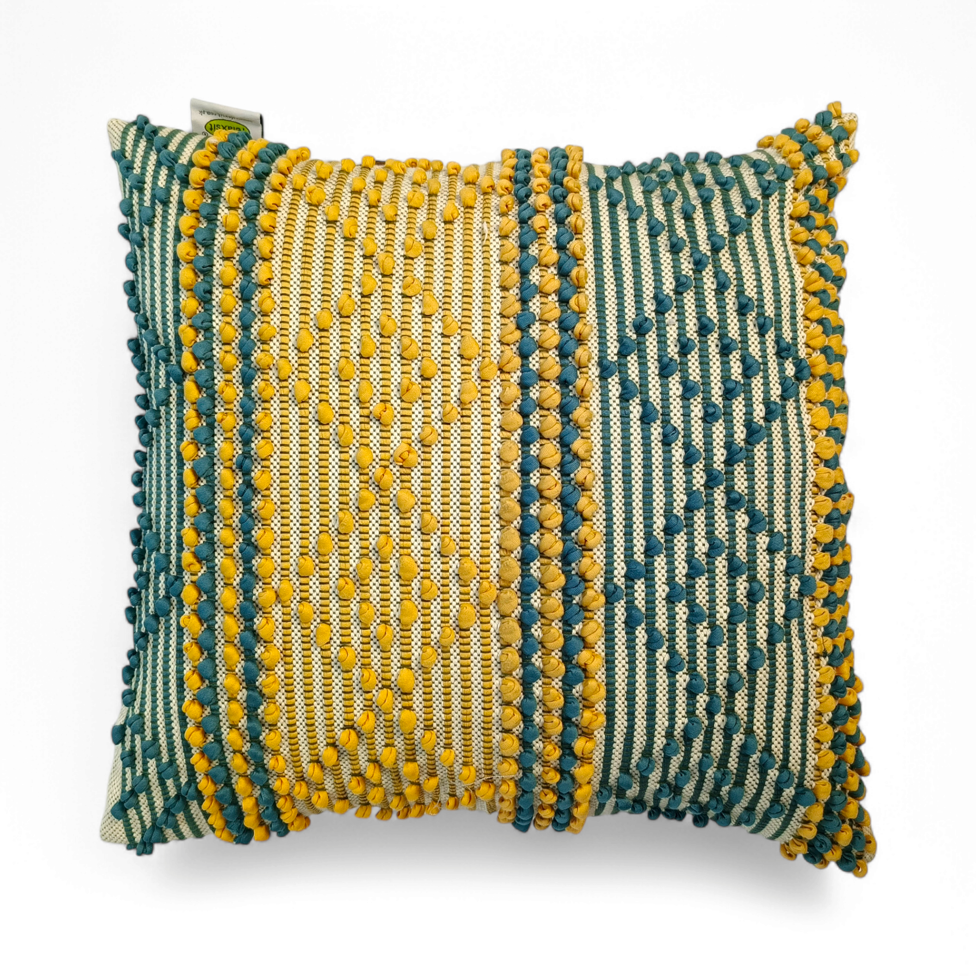 Bunti Handmade  Cushion Cover, Filled, Pack of 2, Dimension 17x17