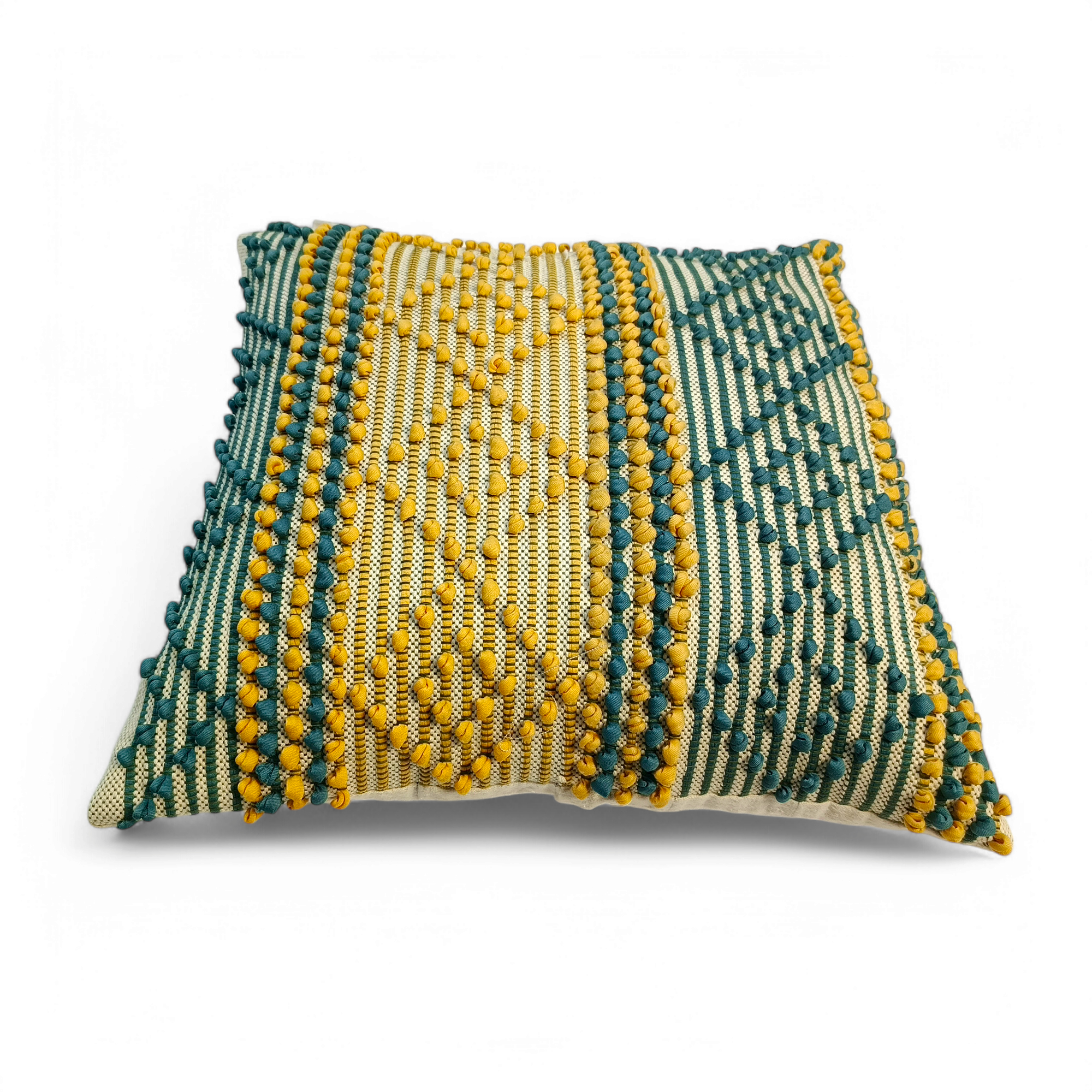 Bunti Handmade  Cushion Cover, Filled, Pack of 2, Dimension 17x17