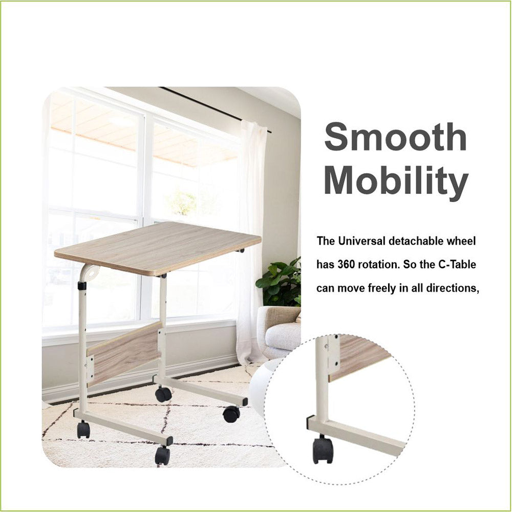 Relaxsit Flexi adjustable C-Table – Bed table, Laptop Trolley Table with Adjustable Height