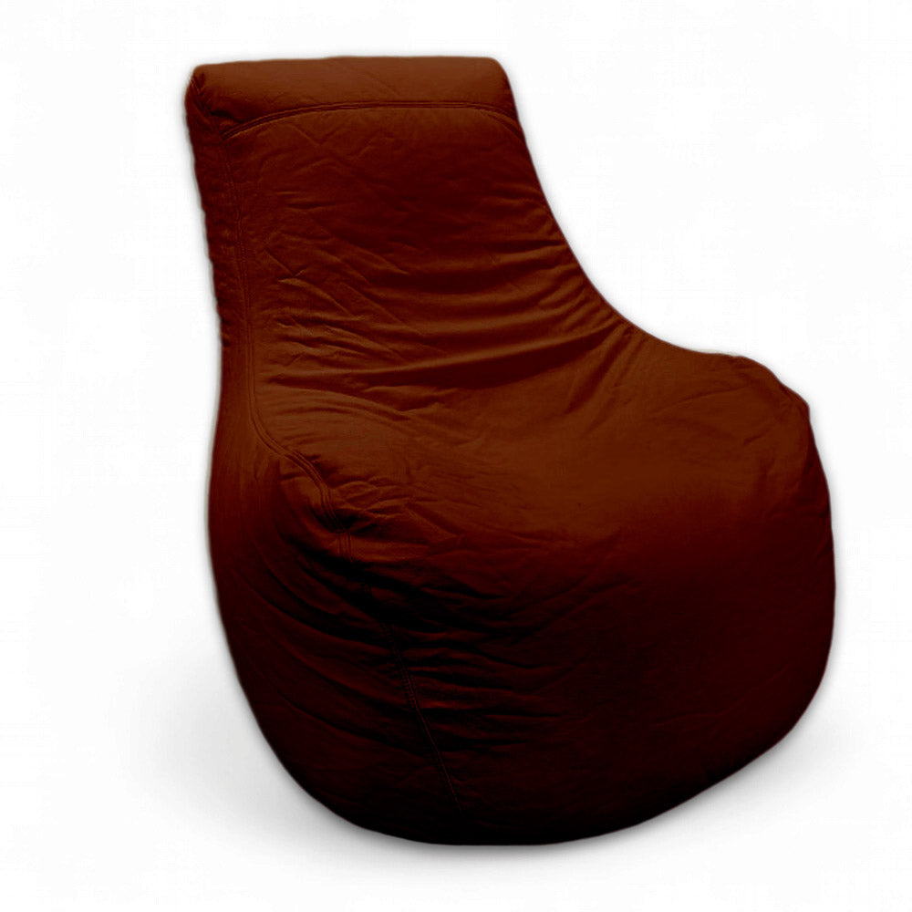 Faux Leather Comfy Bean Bag Chair without stool