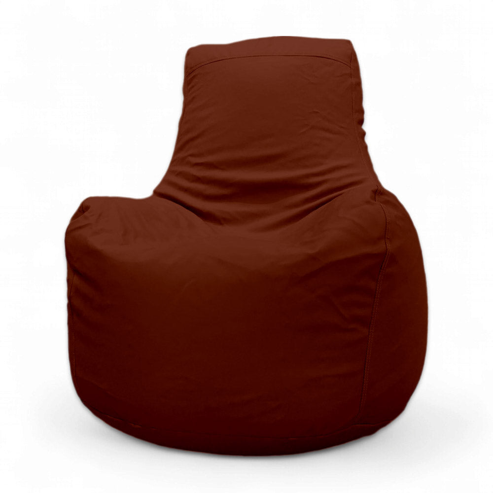 Faux Leather Comfy Bean Bag Chair without stool