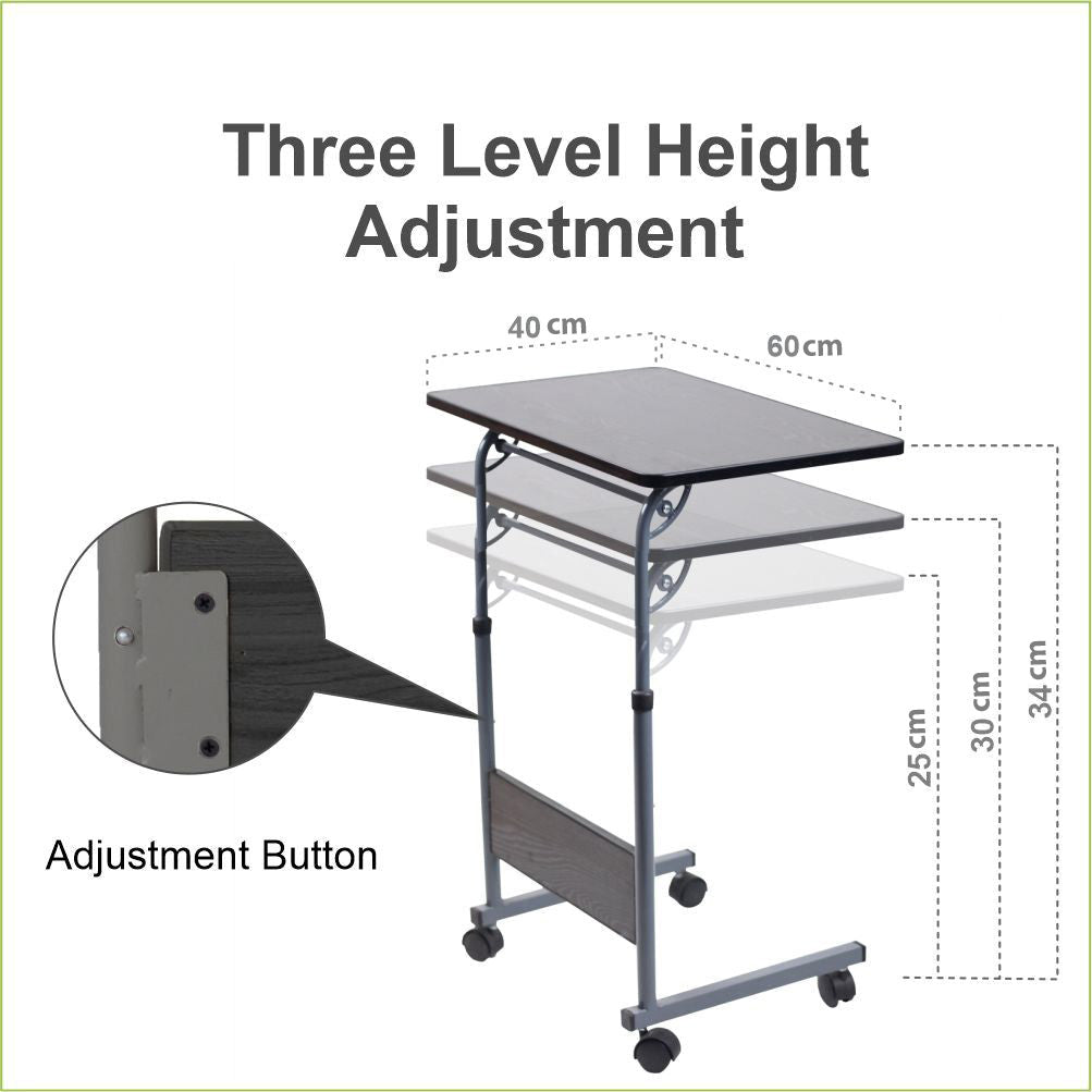 Relaxsit Flexi adjustable C-Table – Bed table, Laptop Trolley Table with Adjustable Height - Relaxsit