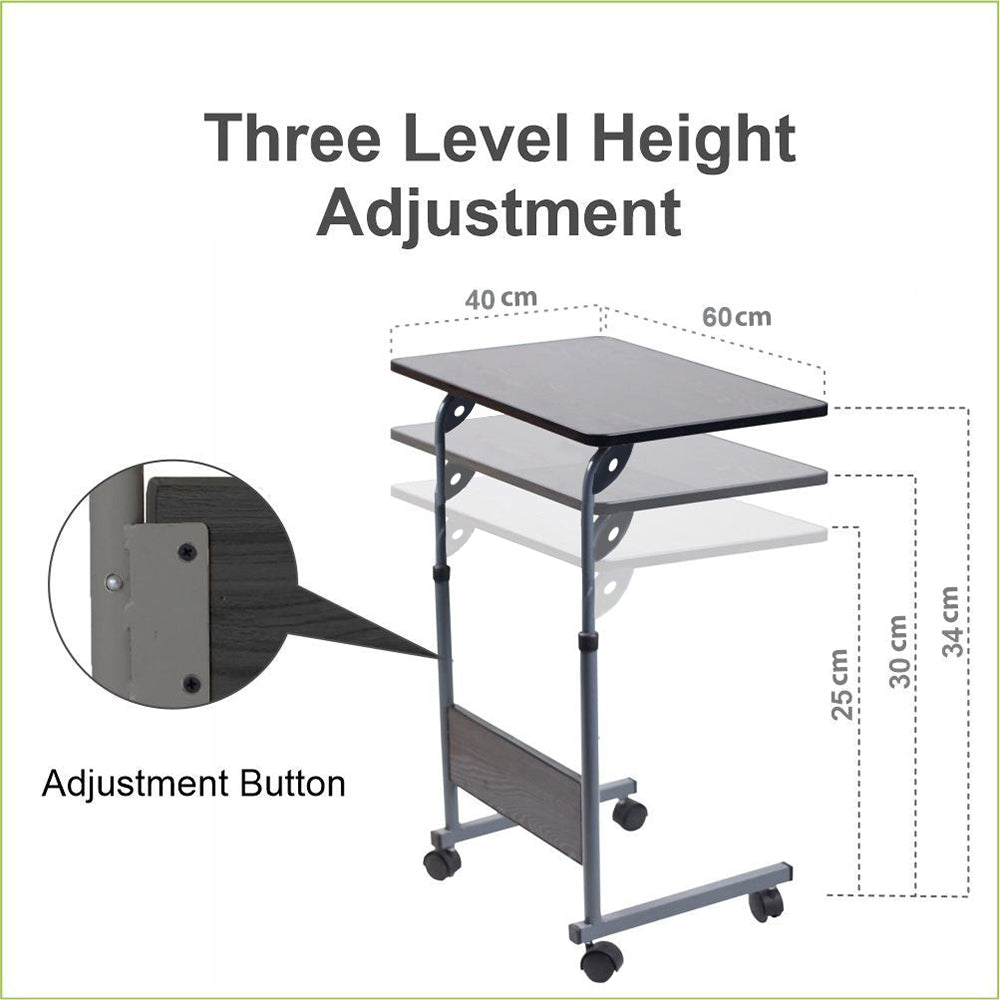 Relaxsit Flexi adjustable C-Table – Bed table, Laptop Trolley Table with Adjustable Height