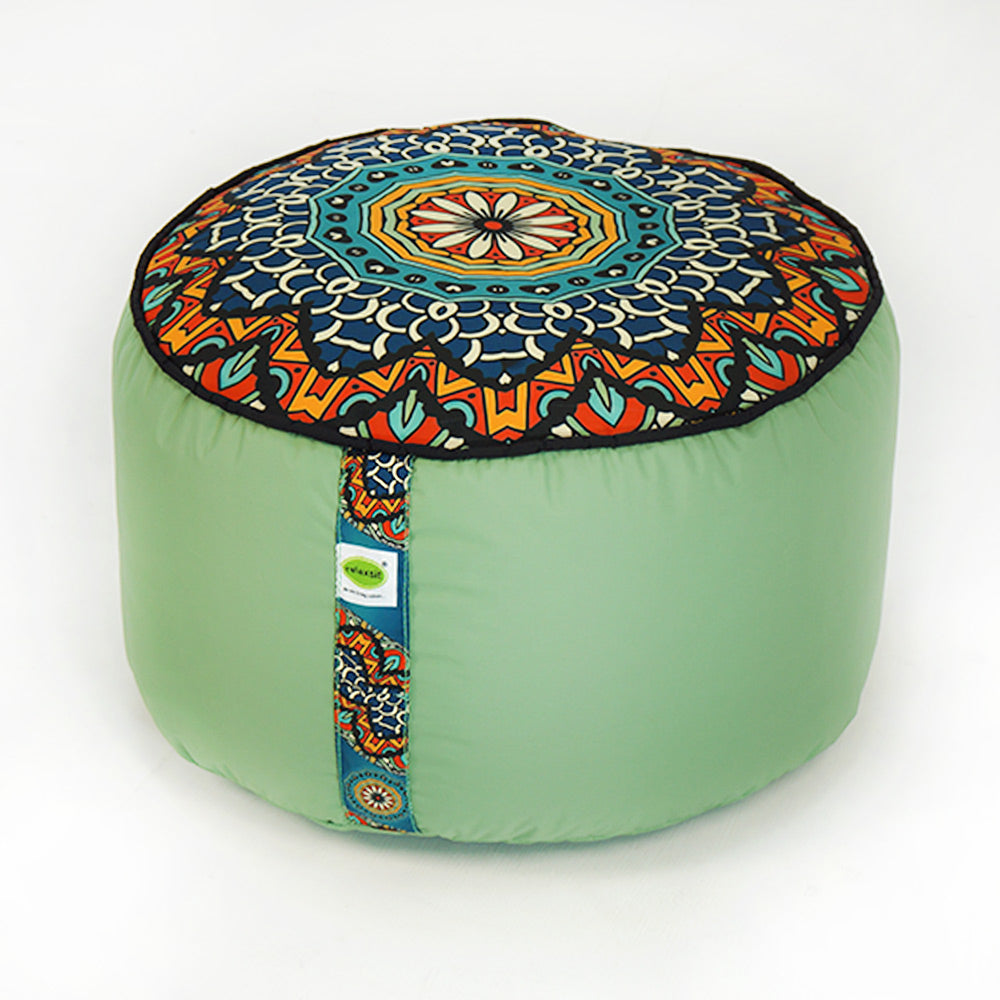 Relaxsit Bean Bag Stool – Traditional Round Footstool – Versatile Ottoman-style Footrest and Table Top – Dim. 45x45xH30cm