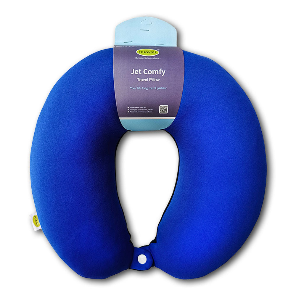 Relaxsit Microfiber Two tone color Neck Pillow – Extremely Soft and Comfortable Neck Cushion – Head and Chin Support Travel Neck Pillow - Relaxsit