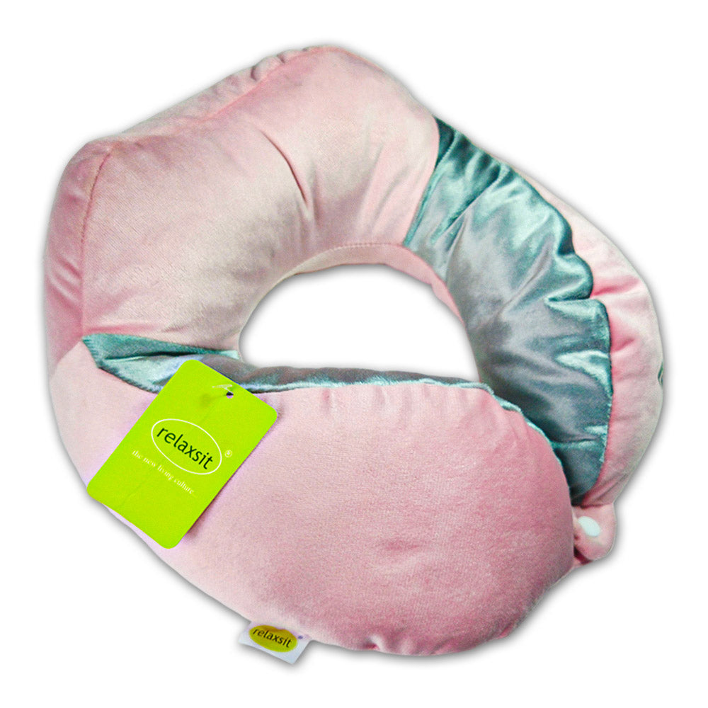 Relaxsit Velveto Neck Pillow – Extremely Soft and Comfortable Neck Cushion – Head and Chin Support Travel Neck Pillow 