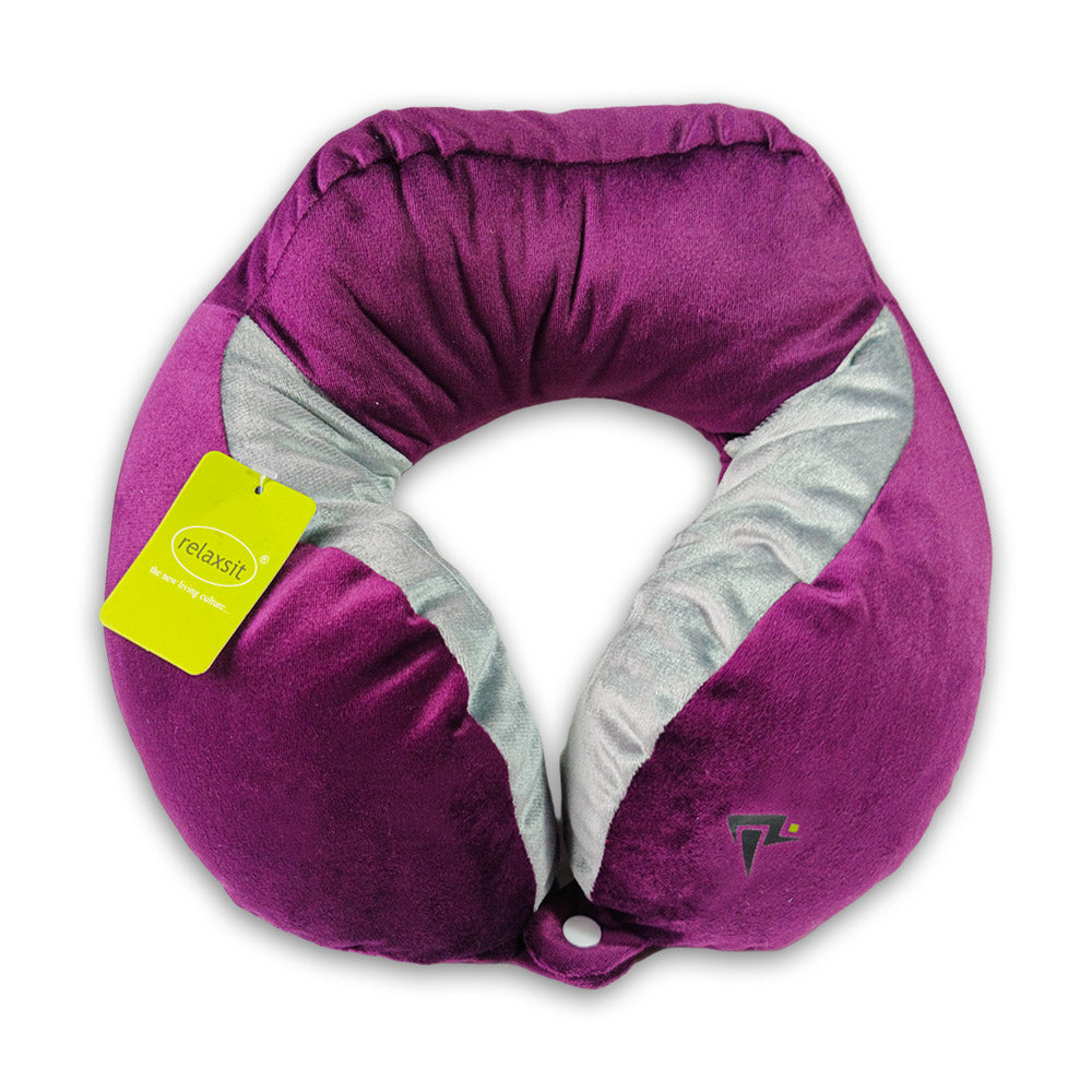 Relaxsit Velveto Neck Pillow – Extremely Soft and Comfortable Neck Cushion – Head and Chin Support Travel Neck Pillow 