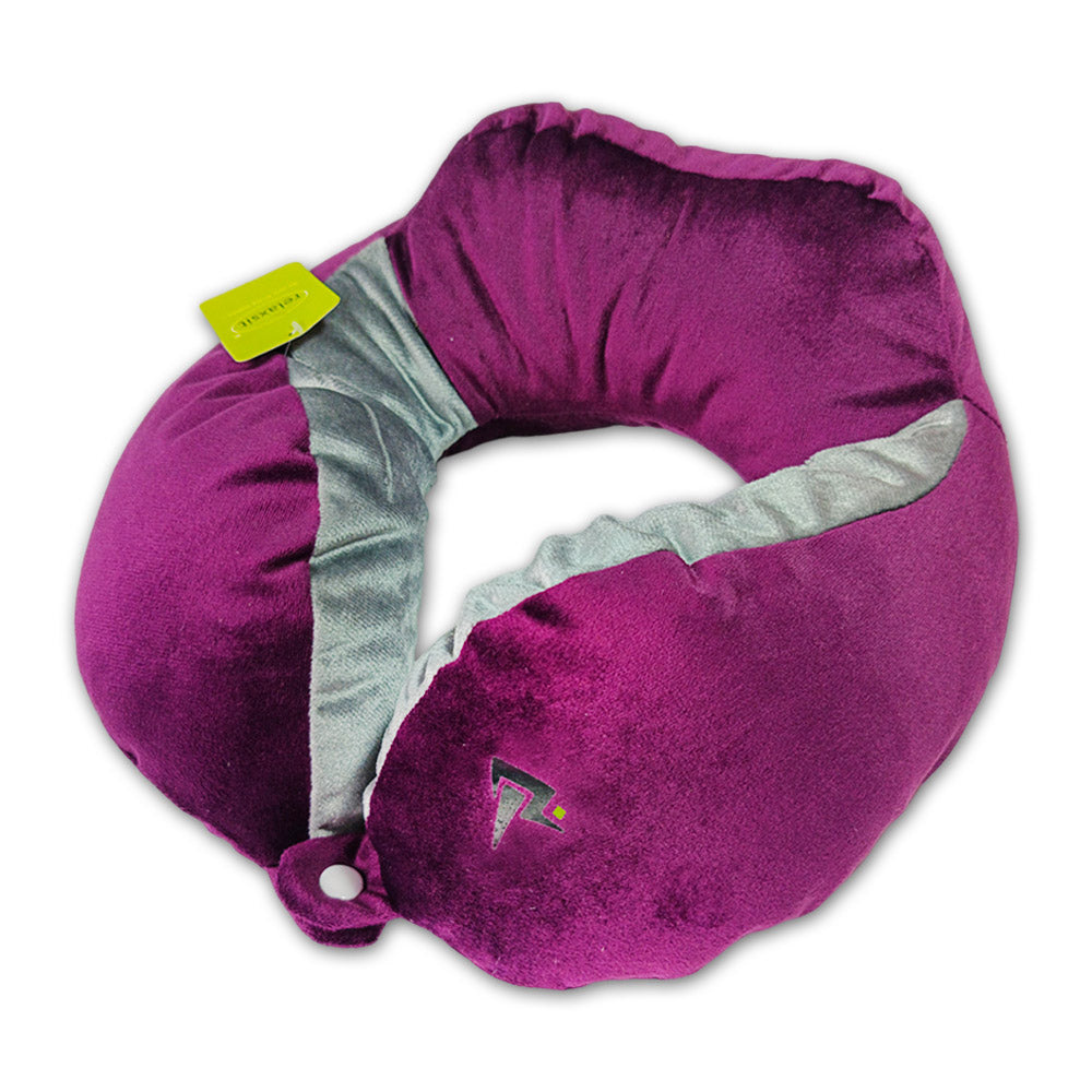 Relaxsit Velveto Neck Pillow – Extremely Soft and Comfortable Neck Cushion – Head and Chin Support Travel Neck Pillow 