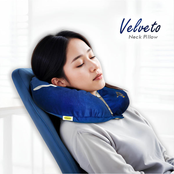 Relaxsit Velveto Neck Pillow – Extremely Soft and Comfortable Neck Cushion – Head and Chin Support Travel Neck Pillow 