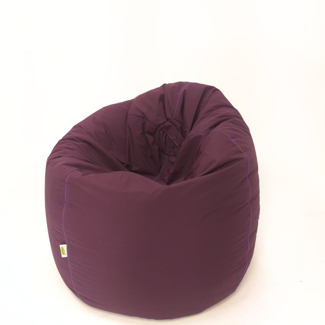 Puffy Plain Fabric Bean Bag