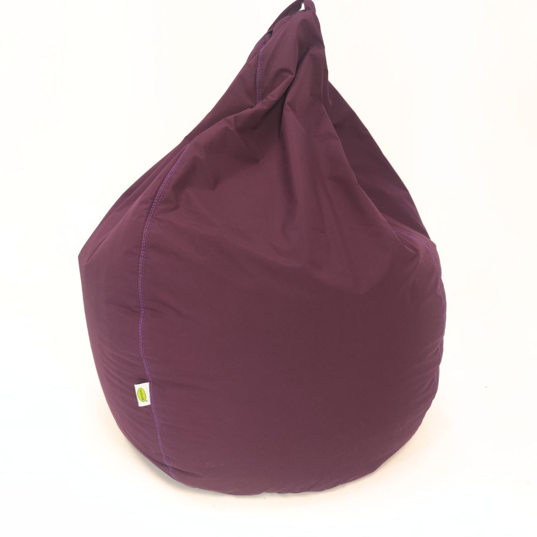 Puffy Plain Fabric Bean Bag