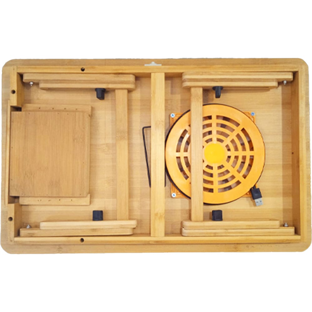 Bamboo Laptop Table with fan -Relaxsit